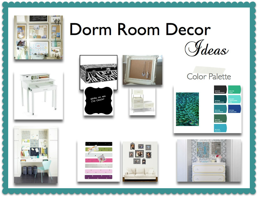Dorm decor and organization solutions. 